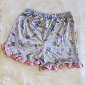 Satin Pink and Blue Girls Shorts